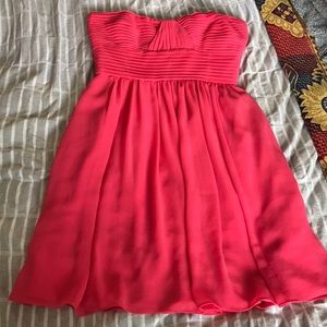 Strapless mini dress